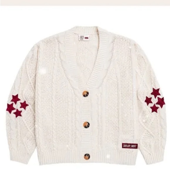 Taylor Swift Sweaters - Taylor Swift Taylor’s Version Red Album Cardigan, 
Condition: NEW
Size: (M/L)